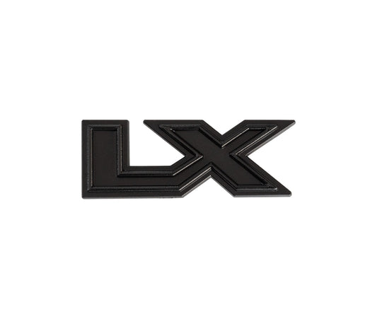 1984-1993 Mustang LX Two-Tone Black Rear Trunk Hatch Deck Lid Emblem 2-1/2" x 1"