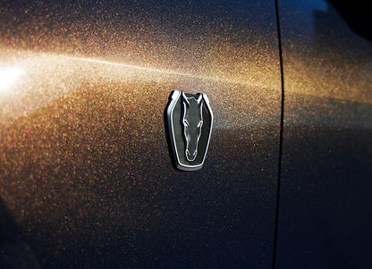 2024-2025 Ford Mustang GT Dark Horse OEM Black OEM Grille Fender & Deck Lid 4pc Emblem Set