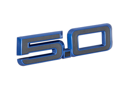 2024-2025 Ford Mustang GT California Special OEM PR3Z-16228-E 5.0 Blue 5.5" Fender Side Emblem