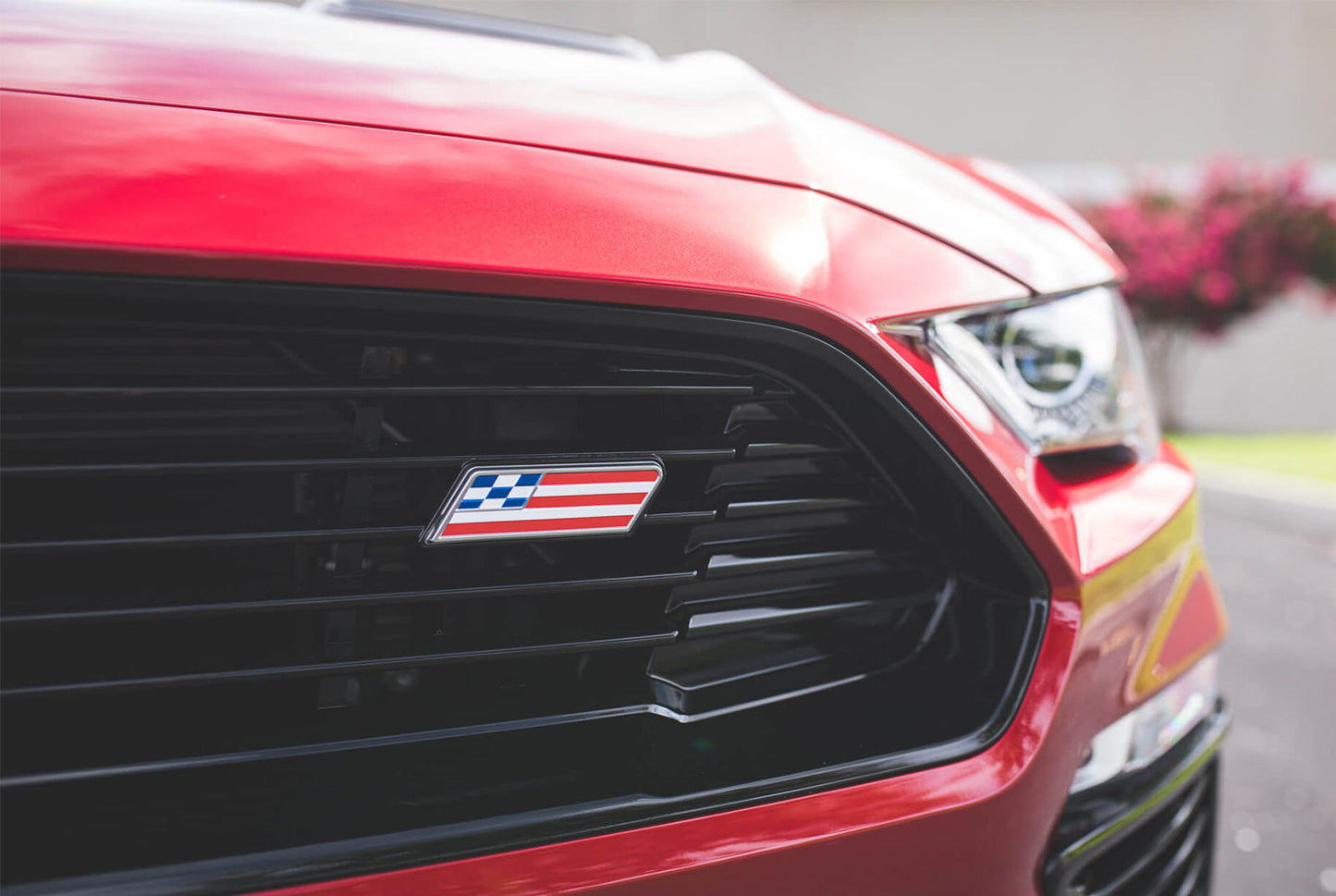 2015-2021 Ford Mustang Jack Roush Edition American Flag 3.75" Grille Emblem