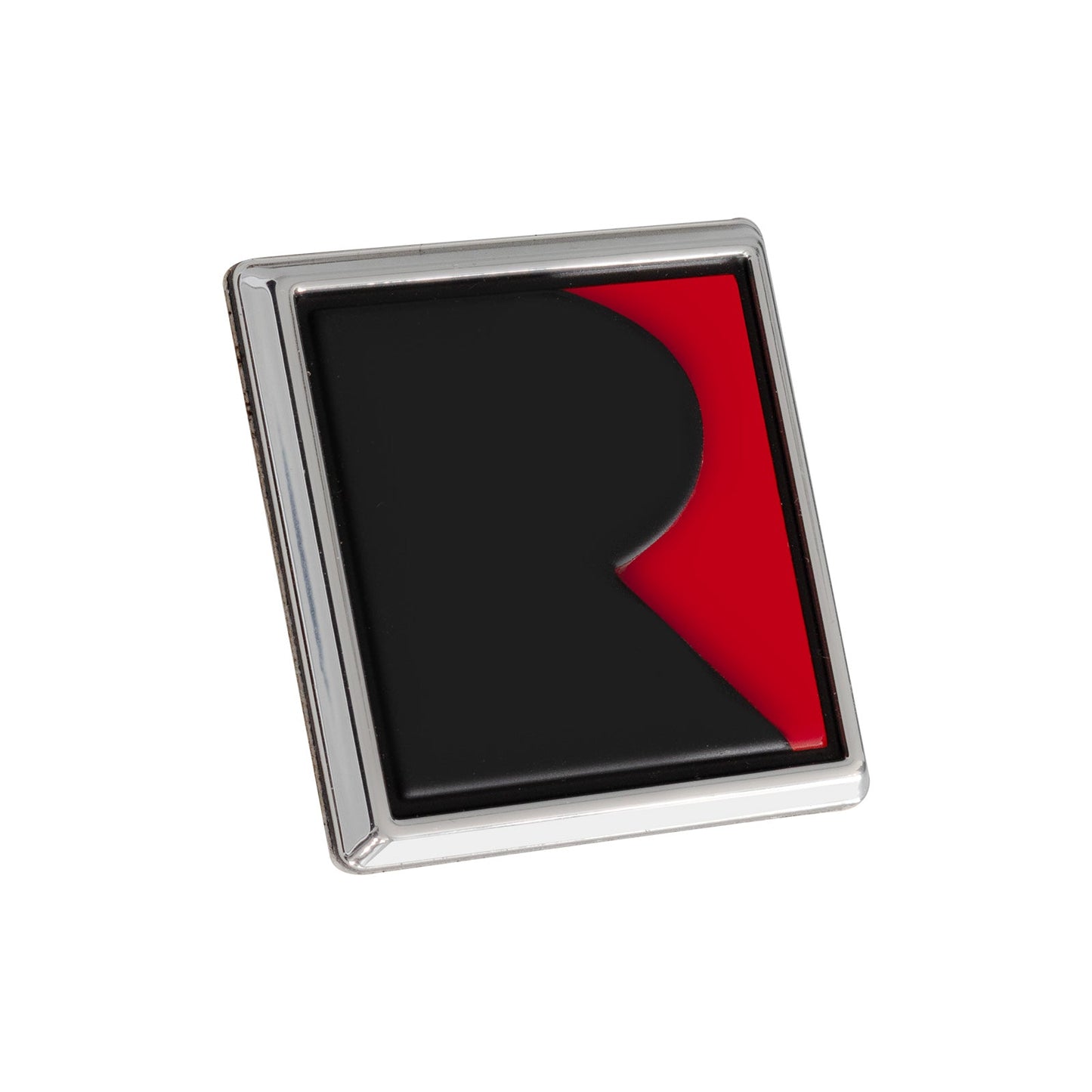 Roush Performance 1-3/4" Square R Logo Emblem Badge - Black & Red