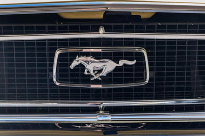 1968 Ford Mustang Chrome Running Horse Grille Emblem & Corral Trim