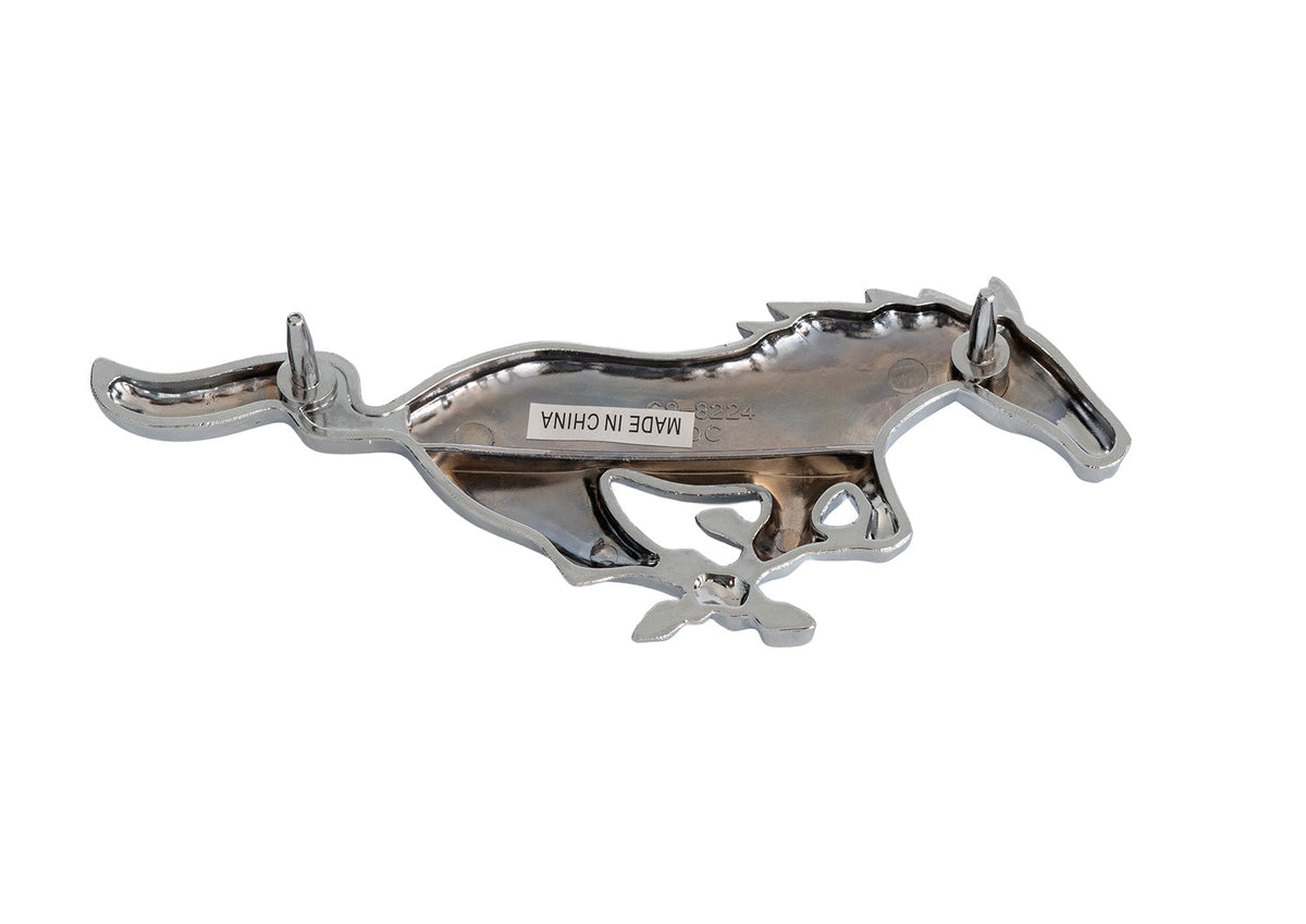 1968 Ford Mustang Chrome Running Horse Grille Emblem & Corral Trim