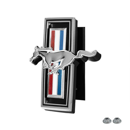 1969 Ford Mustang Chrome Tribar Running Horse Pony Front Grille Emblem 5"
