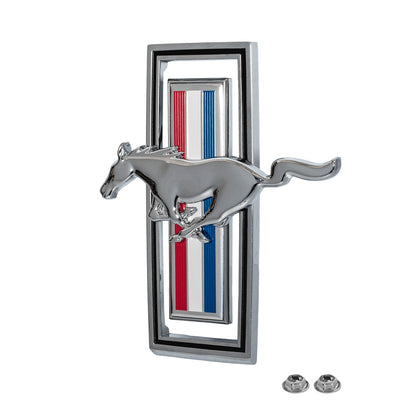 1970 Ford Mustang Chrome Tribar Running Horse Pony Front Grille Emblem 5"