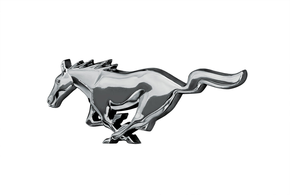 1973 Ford Mustang Chrome Running Horse Pony Front Grille Emblem 6"