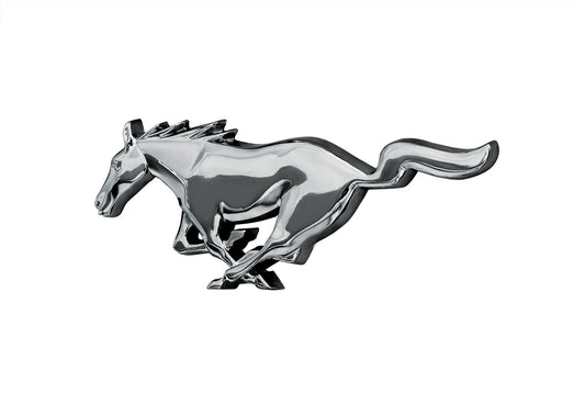 1973 Ford Mustang Chrome Running Horse Pony Front Grille Emblem 6"