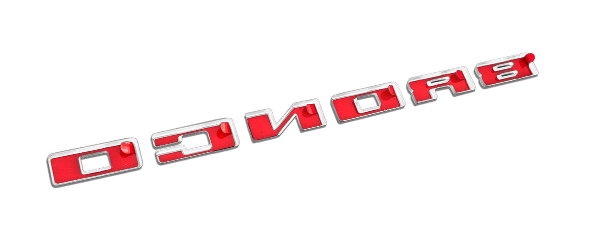 2021-2026 Bronco Ford Performance M-1447-BRD Red Grille Emblem Letter Overlays