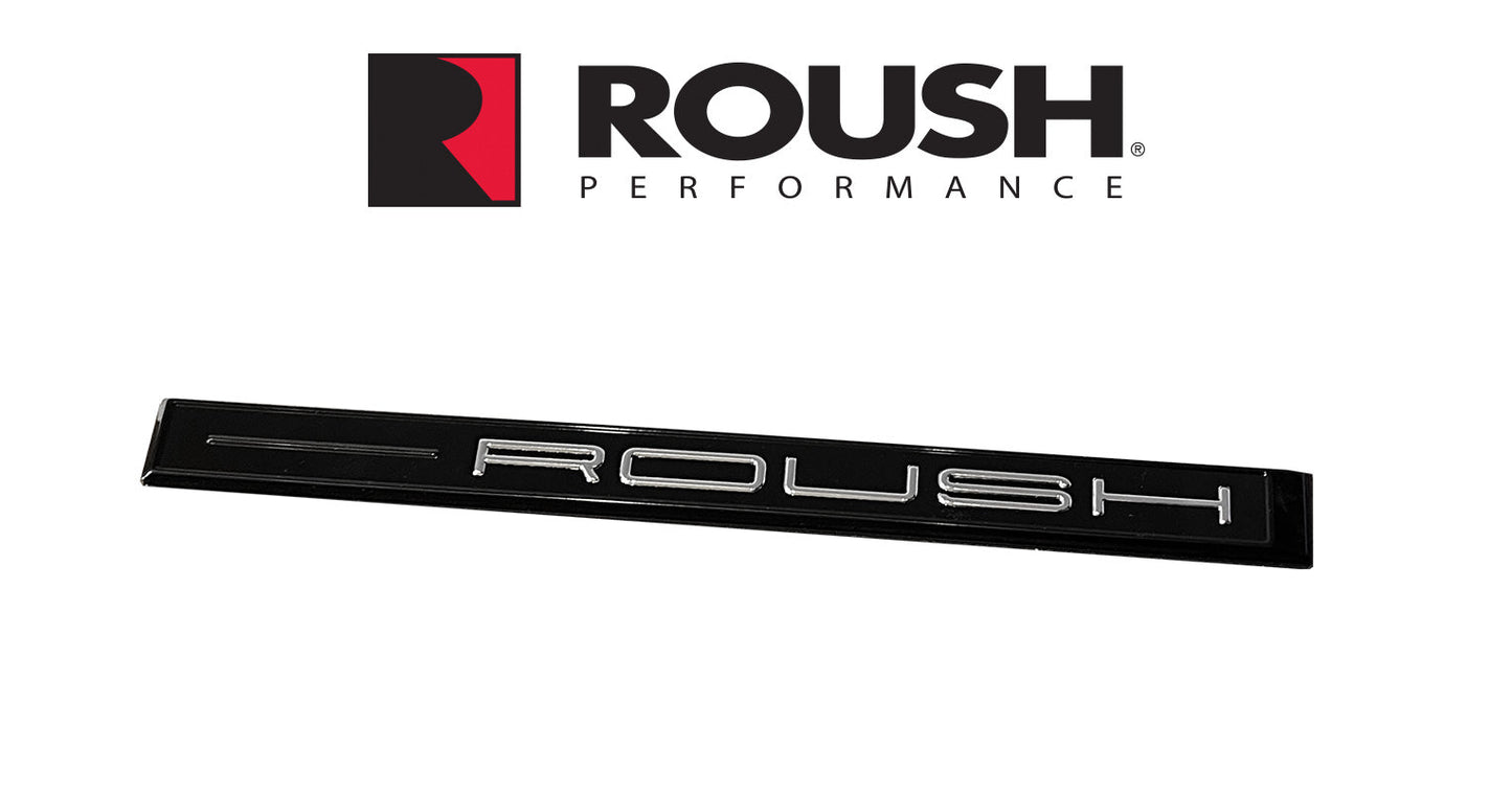 2020 Roush F-150 8-3/8" Fender Side Emblem Badge Accent Black & Chrome