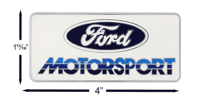 Ford Motorsport Early 1980s Style Logo Blue Metal License Plate Insert, Keychain, & Emblem (Copy)