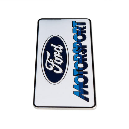Ford Motorsport 4" Metal Emblem Early 1980s Style Blue 3 Color Logo