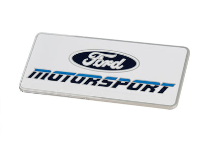 Ford Motorsport 4" Metal Emblem Late 1980s Style Blue 2 Color Logo