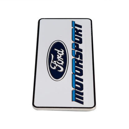 Ford Motorsport 4" Metal Emblem Late 1980s Style Blue 2 Color Logo