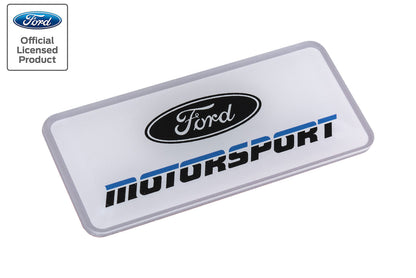 Ford Motorsport 4" Acrylic Emblem 1990s Style Blue 2 Color Logo