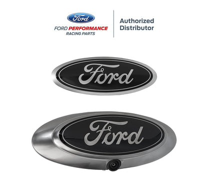 2022-2024 Maverick XL XLT Lariat OEM M-1447-MVBC Smoke Chrome Front & Rear Emblems