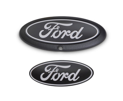 2024-2026 Ford F150 w/ Camera OEM Front Grille Rear Tailgate Emblems Black