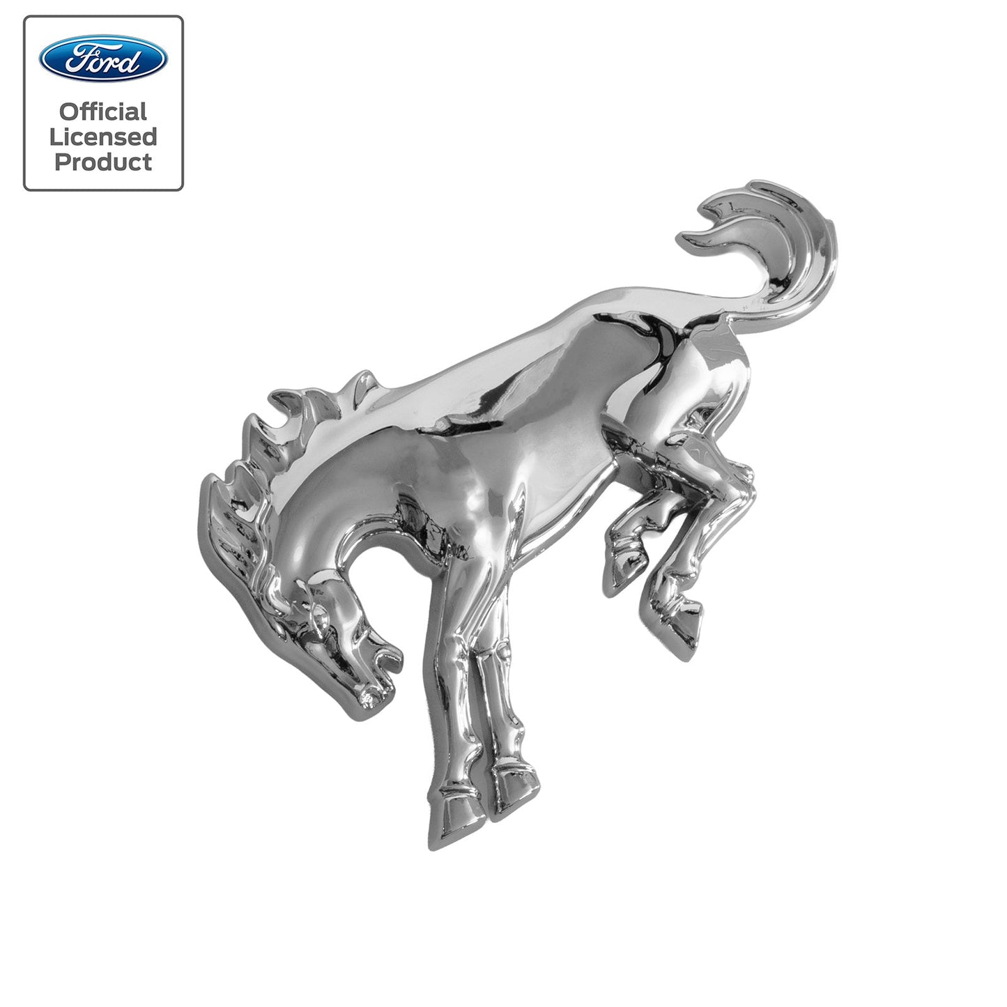 1980-1981 Ford Bronco 4" Chrome Bucking Bronco Fender Emblem Badge