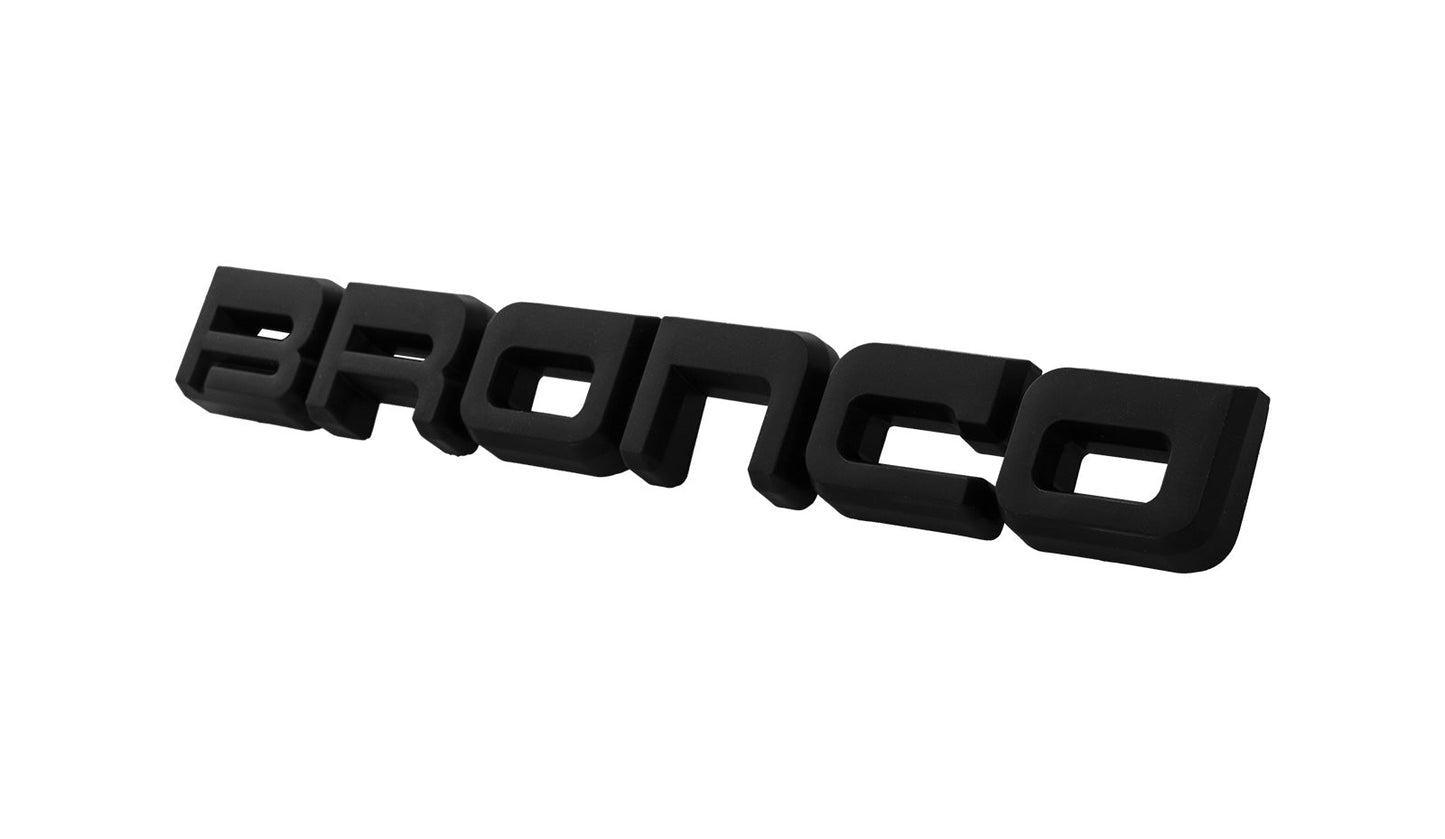 1987-1991 Ford Bronco Classic Style Matte Black 8.5" Bronco Fender Emblem