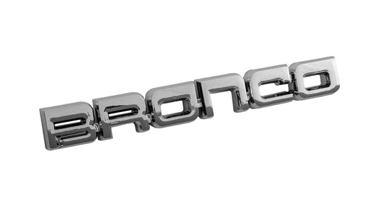 1987-1991 Ford Bronco Classic Style Chrome 8.5" Bronco Fender Emblem