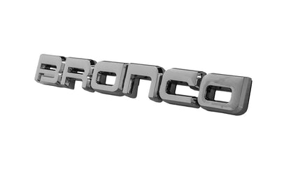 2021-2026 Bronco Classic 3pc Chrome Fender & Bucking Bronco Trunk Emblems
