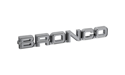 1982-1986 Ford Bronco Classic Style Chrome 7.75" Bronco Fender Emblem