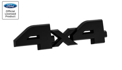 1987-1991 Ford Bronco Classic Style 5" 4x4 Emblem Matte Black Below Headlight