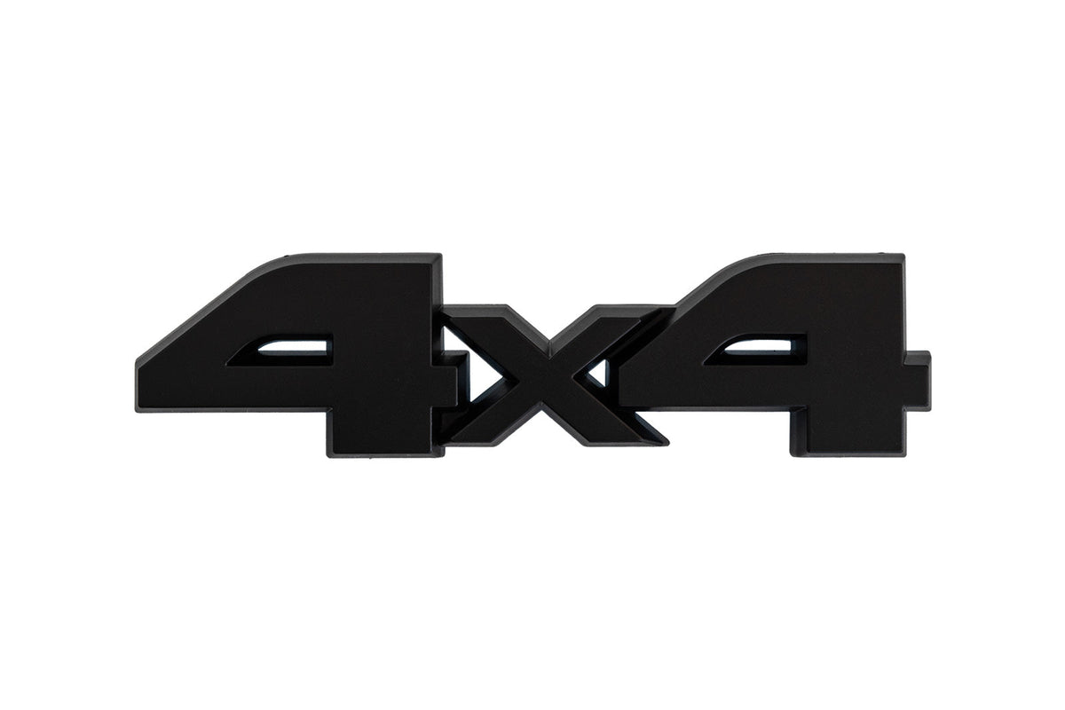 1987-1991 Ford Bronco Classic Style 5" 4x4 Emblem Matte Black Below Headlight