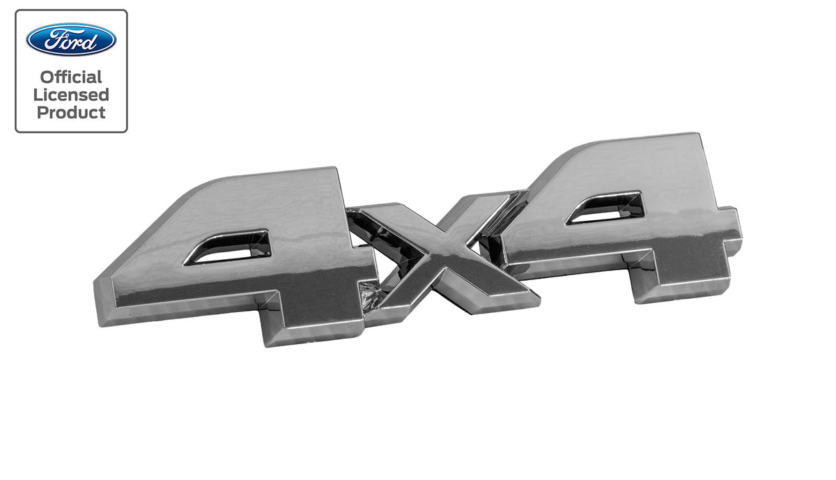 1987-1991 Ford Bronco Classic Style 5" 4x4 Emblem Chrome Below Headlight