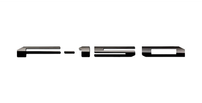 2024-2025 F-150 OEM Pro-Access Tailgate Black Platinum Stainless Letter Emblems