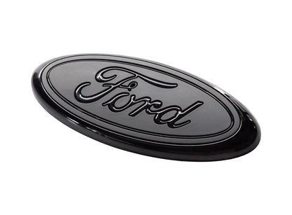 1994-2004 Mustang 3.5" Trunk Lid Ford Oval Emblem Badge Two-Tone Black