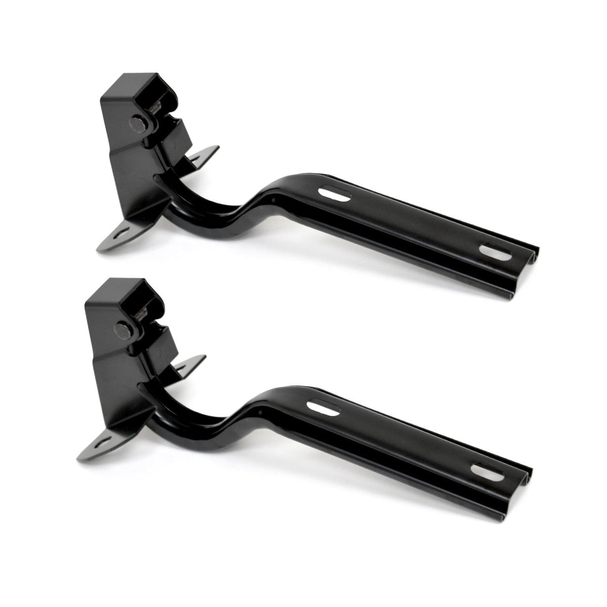 1979-1993 Ford Mustang Black Complete Hood Lift Hinges Pair LH RH
