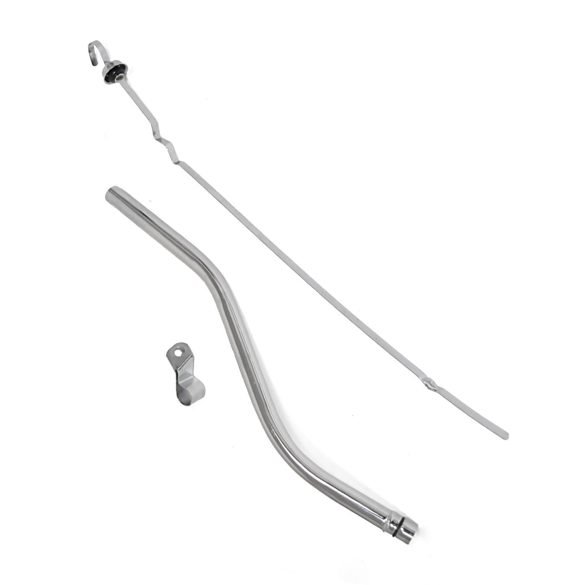 1964.5-1973 Mustang 289 302 C4 Transmission Chrome Engine Oil Dipstick & Tube