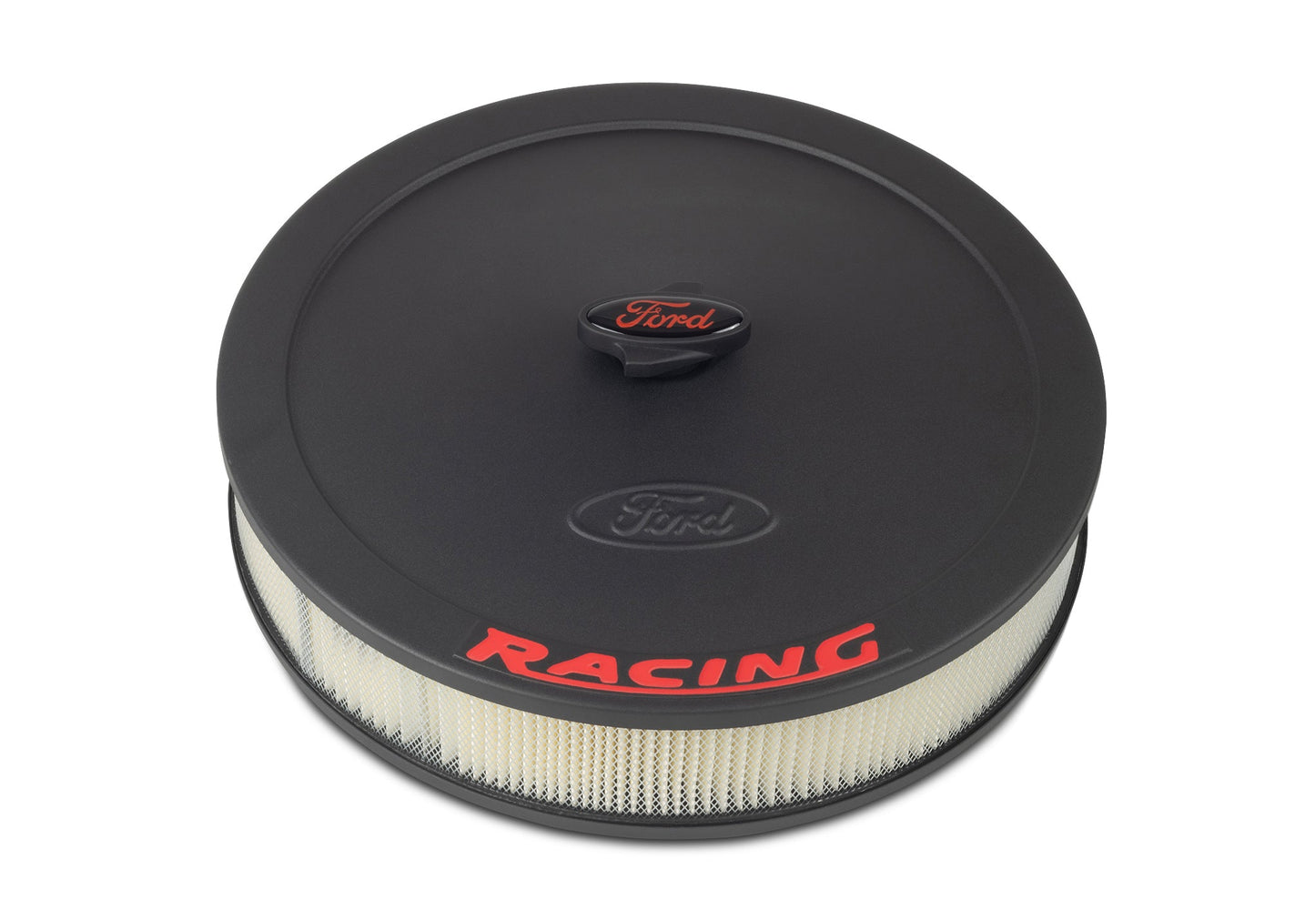 Mustang 289 302 351W Ford Racing 302-510 Black & Red Engine Valve Covers, Air Cleaner & Oil Cap