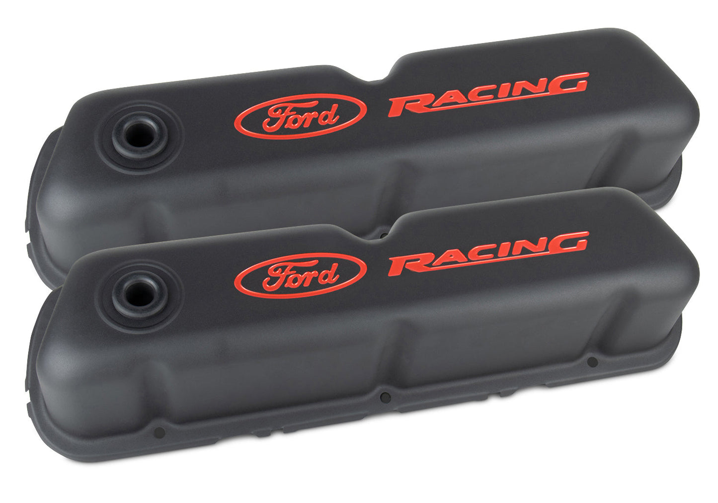 Mustang 289 302 351W Ford Racing 302-510 Black & Red Engine Valve Covers, Air Cleaner & Oil Cap