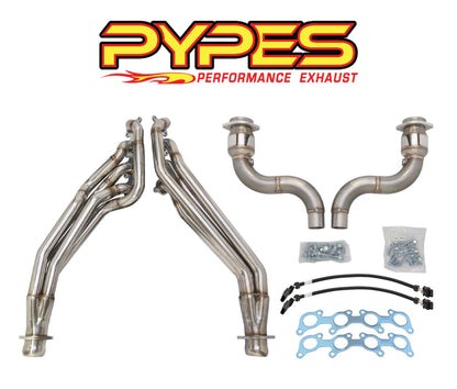 2018-2023 Mustang GT Pypes HDR79SK-1 3" Long Tube Header Exhaust Kit w/ Cats