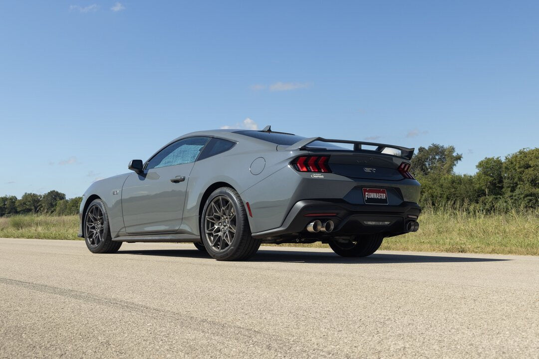 2024 Ford Mustang Flowmaster 818164 Outlaw Axle Back Active Exhaust System w/ 4" Polished Quad Tips