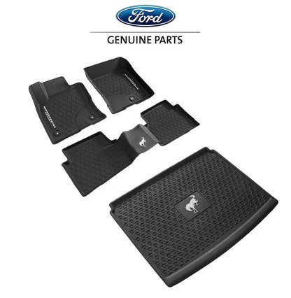 2021-2024 Ford Bronco Sport OEM Front Rear & Cargo 5pc Rubber Floor Mat Liners