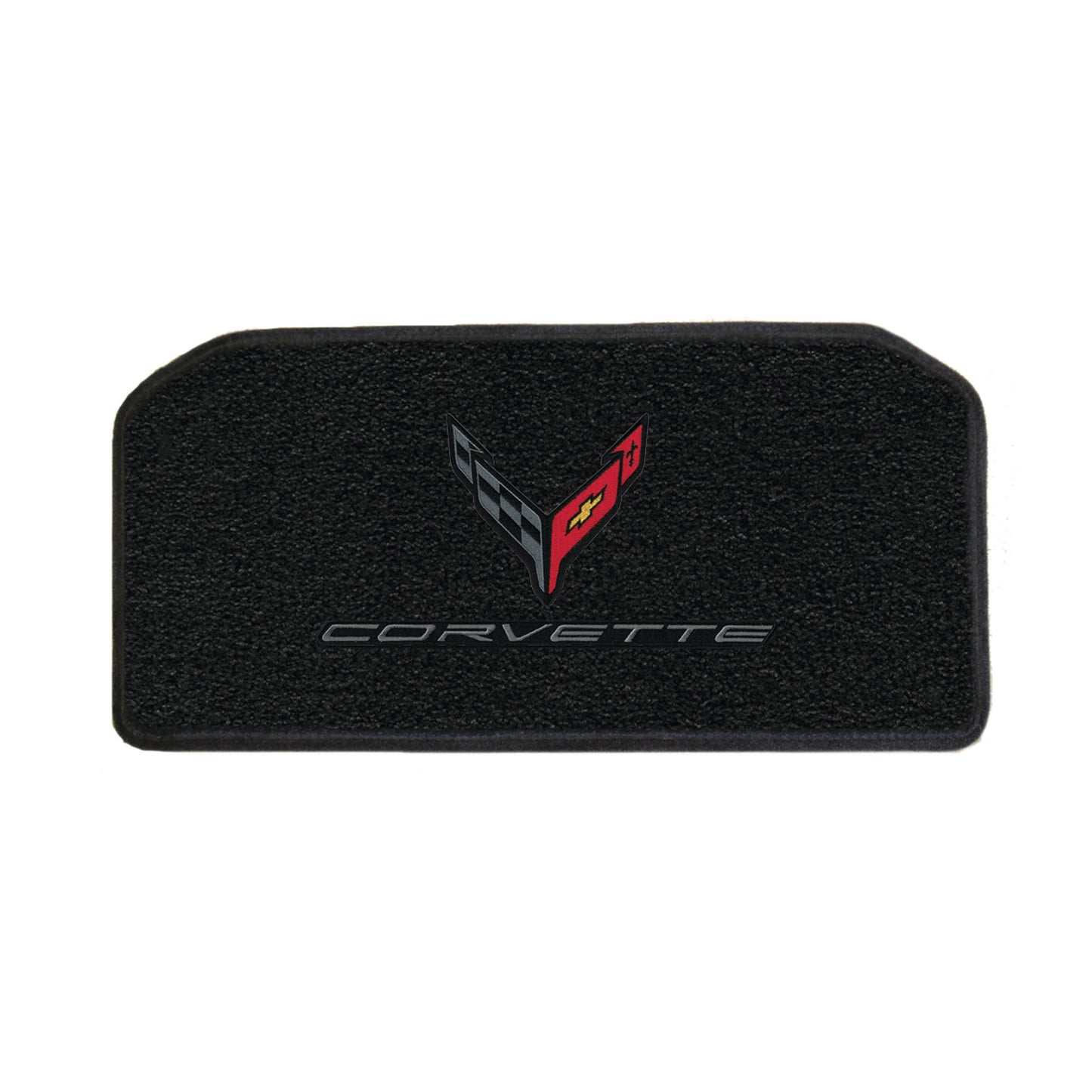 2020-2023 C8 Ultimat Front Trunk Mat w/ Black Corvette Crossed Flags Logo