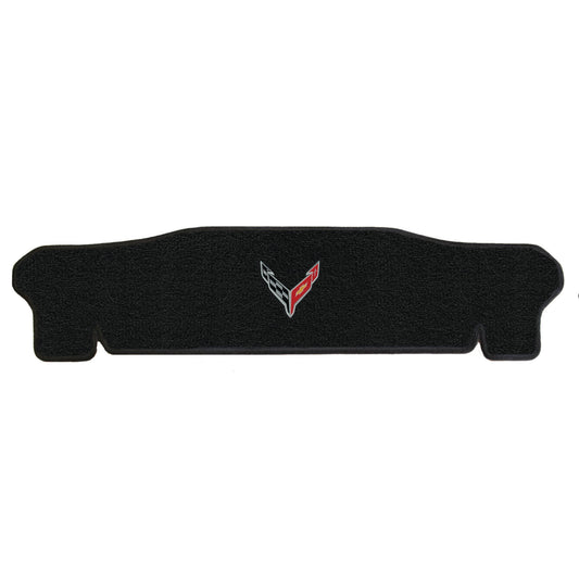 2020-2023 Corvette C8 Convertible Black Rear Trunk Cargo Mat w/ Crossed Flags