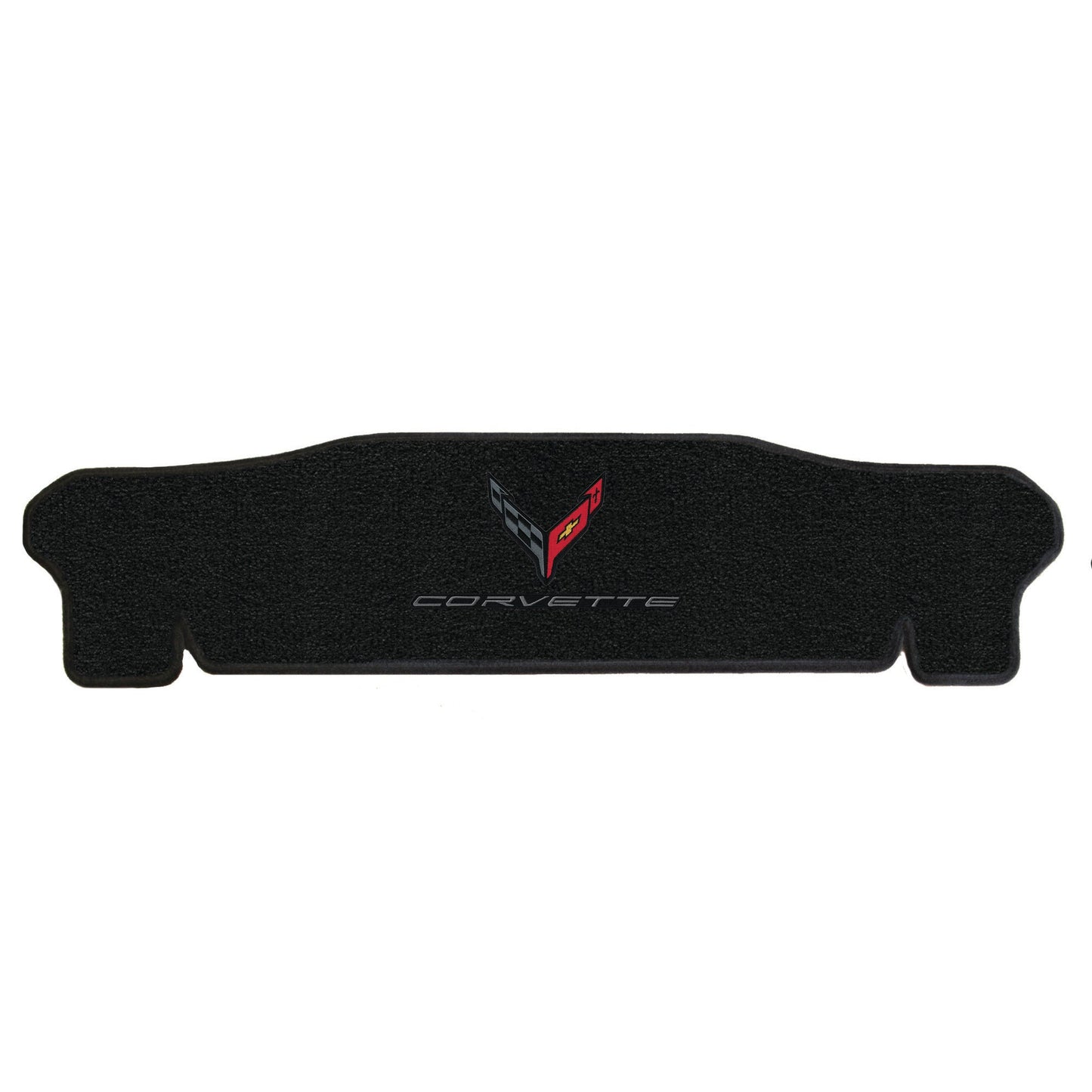 2020-2023 C8 Convertible Rear Trunk Cargo Mat Black Corvette Crossed Flags Logo