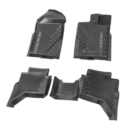 2024 Ford Ranger OEM R1WZ-1613086-AA 4pc Front & Rear Rubber Floor Mat Liners