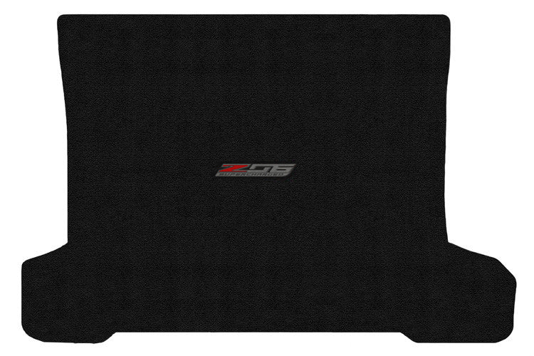 2014-2019 C7 Corvette Coupe Jet Black Rear Trunk Mat - Z06 Supercharged Logo