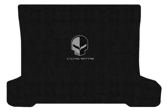 2014-2019 C7 Corvette Coupe Jet Black Trunk Mat - Jake Skull & CORVETTE Logos