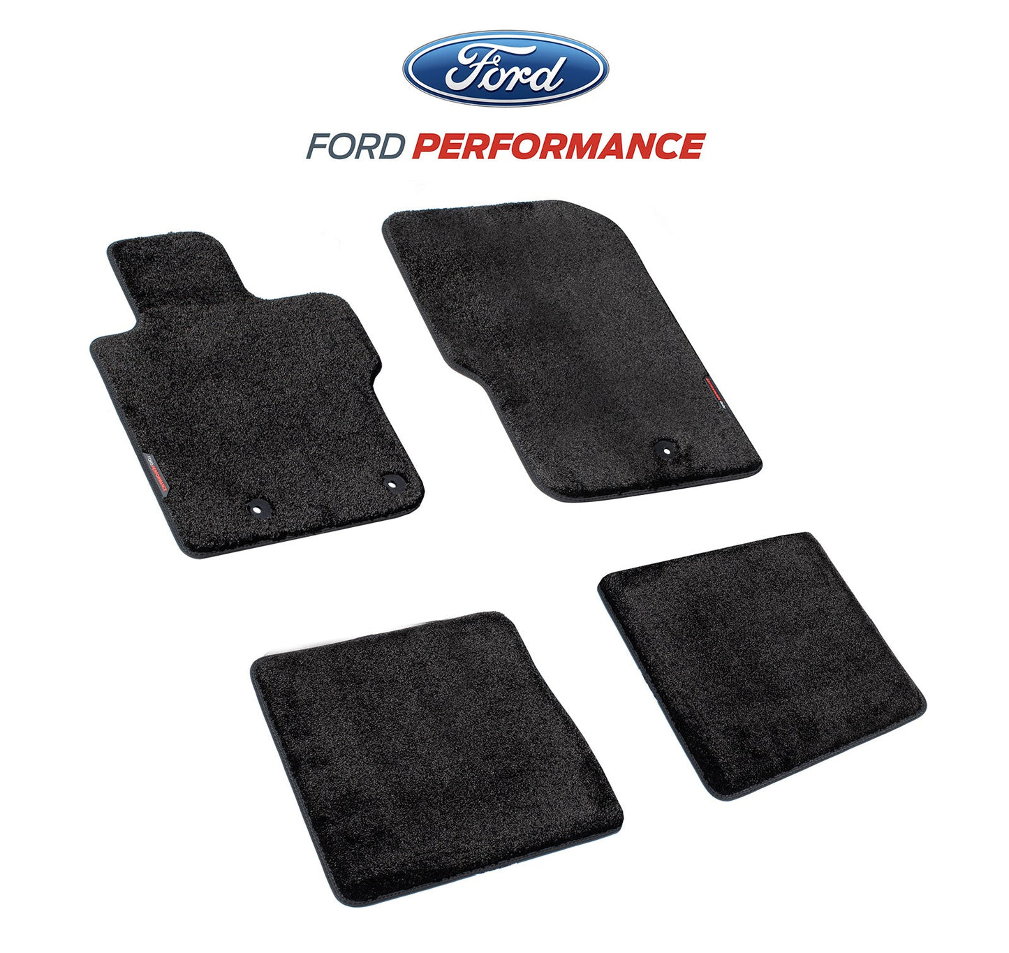 2021-2025 Bronco 4 Door Ford Performance M-13086-BC60 Front & Rear 4pc Floor Mats