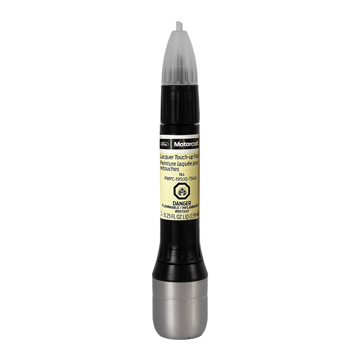 2025 Ford Mustang OEM Touch Up Paint Bottle Wimbledon White N4 7341 & Clear Coat