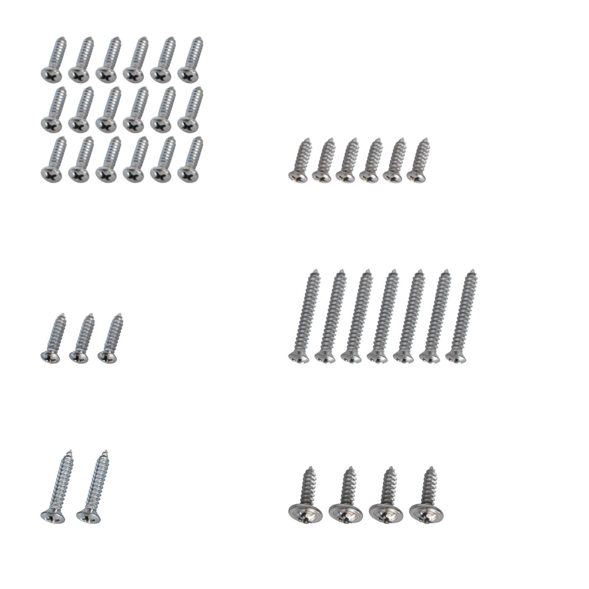 1967-1968 Ford Mustang Coupe Interior Hardware Screw Kit 40 Piece Set