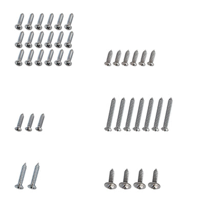 1967-1968 Ford Mustang Coupe Interior Hardware Screw Kit 40 Piece Set