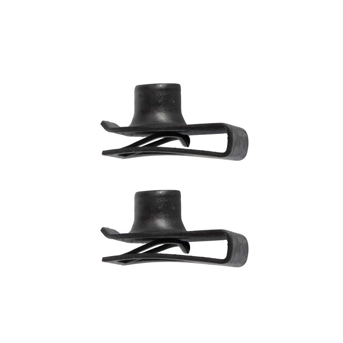 1965-1970 Ford Mustang Adjustable Radiator Support To Hood Rubber Bumpers & U-Clips