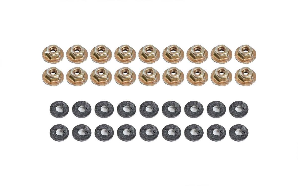 1987-1993 Ford Mustang Coupe Quarter Window Attaching Hardware Nuts & Washers