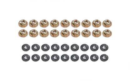 1987-1993 Ford Mustang Coupe Quarter Window Attaching Hardware Nuts & Washers